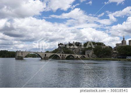 The sunny Avignon and the Saint Benezet bridge The sunny Avignon and the Saint Benezet bridge 30818541