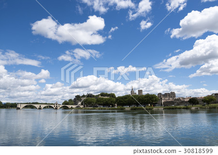 The sunny Avignon and the Saint Benezet bridge The sunny Avignon and the Saint Benezet bridge 30818599