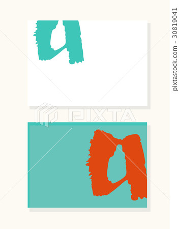 Vector hand drawn letter A background Vector hand drawn letter A background 30819041