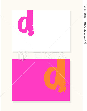 Vector hand drawn letter D background Vector hand drawn letter D background 30819045