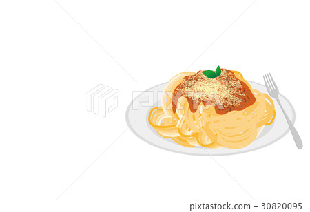 Today's rice spaghetti meat sauce 30820095