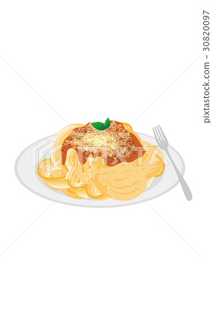 Today's rice spaghetti meat sauce 30820097