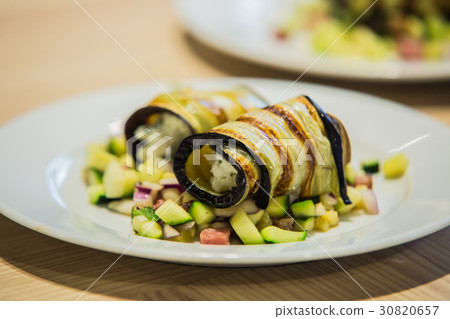 Detail on special designe for food on plate Detail on special designe for food on plate 30820657