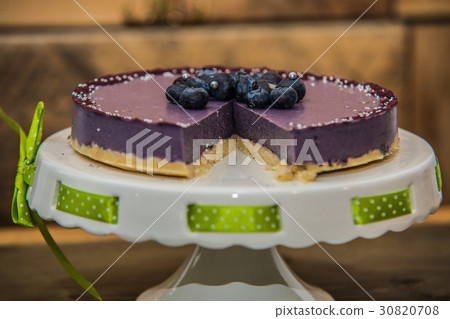 Delicious sweet baked cake with fruit Delicious sweet baked cake with fruit 30820708
