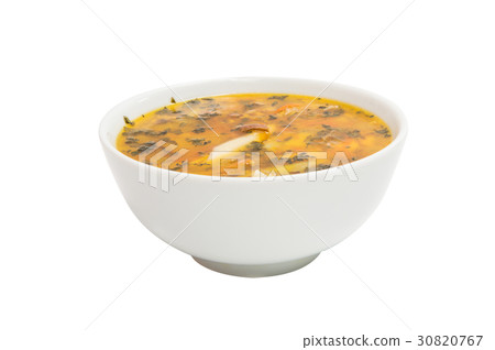 Chicken soup isolated Chicken soup isolated 30820767