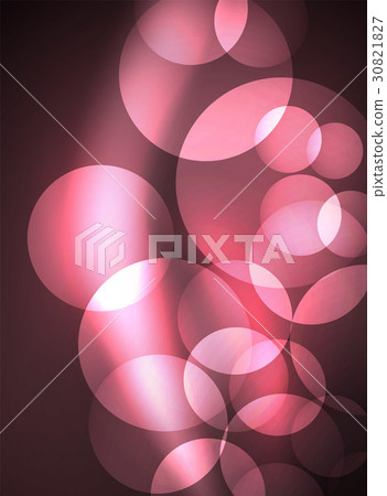 Shiny glowing glass circles, modern futuristic 30821827