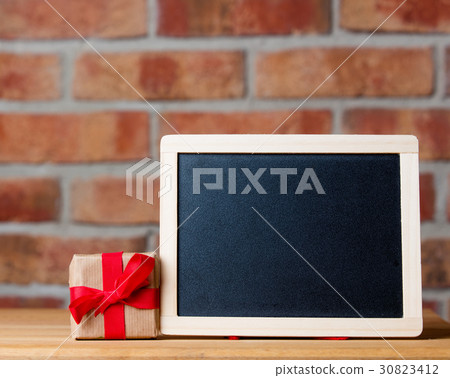 gift and blackboard gift and blackboard 30823412