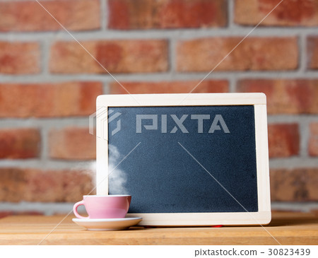 cup of coffee and blackboard cup of coffee and blackboard 30823439