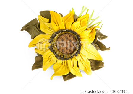 Sunflower Flower from a genuine leather Sunflower Flower from a genuine leather 30823903