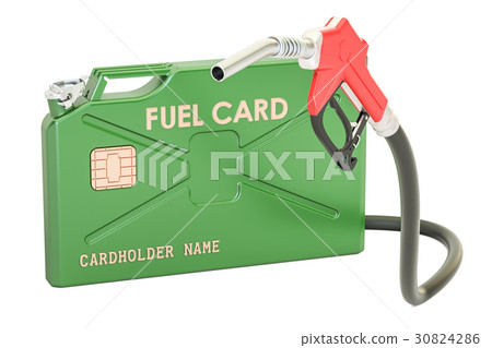 Fuel card concept, 3D rendering 30824286