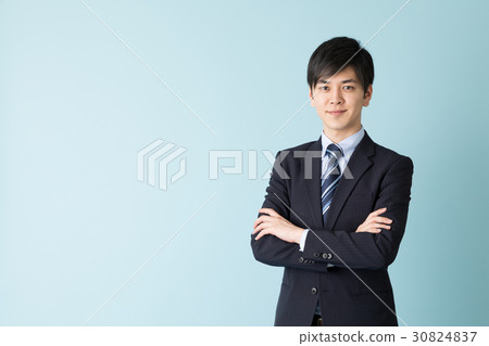 Businessman Blue back image Businessman Blue back image 30824837