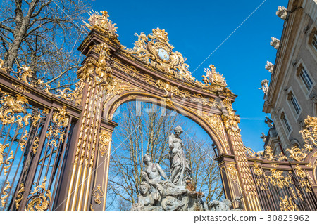 Golden gates in Stanislas Square Nancy France Golden gates in Stanislas Square Nancy France 30825962