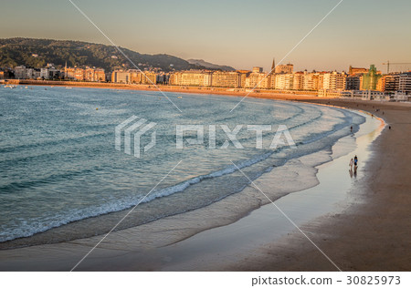 Sunset in San Sebastian Spain 30825973
