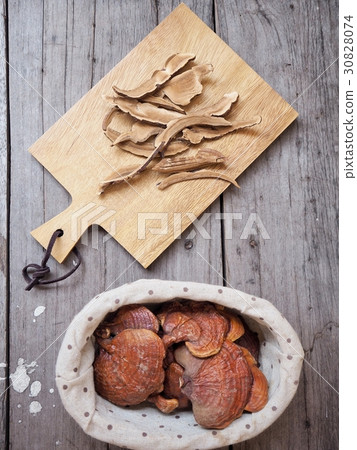 Ganoderma Lucidum - Ling Zhi Mushroom. Ganoderma Lucidum - Ling Zhi Mushroom. 30828074