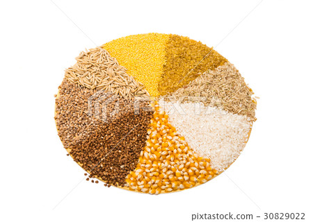 Set of cereals isolated 30829022