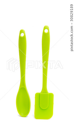 Green cooking silicone spatula Green cooking silicone spatula 30829189