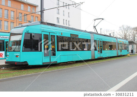 電車軌道法蘭克福德國 30831211