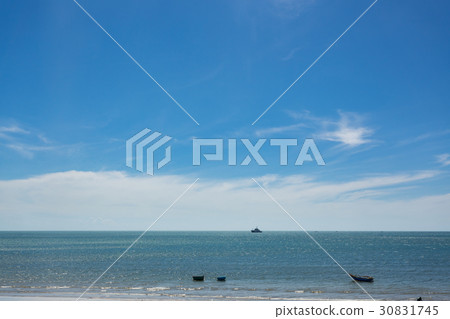 nautical fishing coracles in sea, tribal boats nautical fishing coracles in sea, tribal boats 30831745