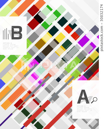 Abstract geometrical texture with infographic 30832174