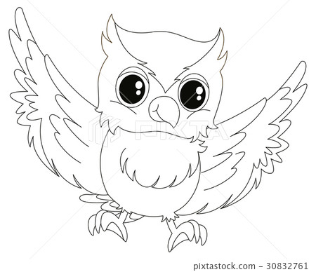 Doodle animal for little owl Doodle animal for little owl 30832761