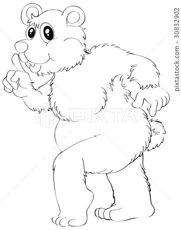 Doodle animal for grizzly bear Doodle animal for grizzly bear 30832902