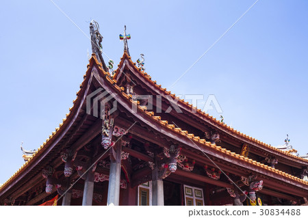 台灣彰化孔子廟的屋頂 台灣彰化孔子廟的屋頂 30834488