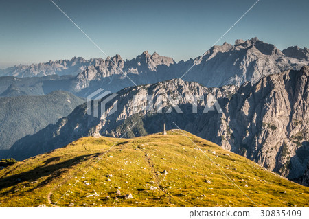 Morning in Dolomites mountains in Italy 30835409