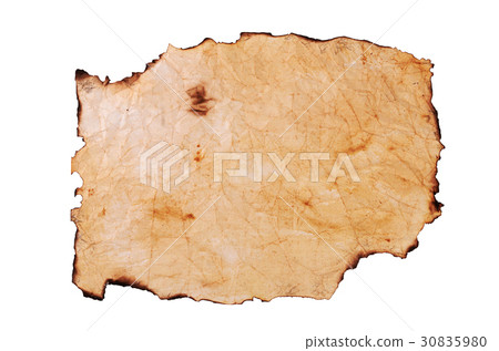 Old paper with the burned edges 30835980