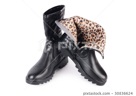 Women's autumn boots isolated on white Women's autumn boots isolated on white 30836624