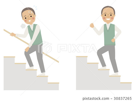 Senior staircase man 30837265