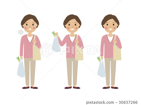 Seniors shopping women 30837266