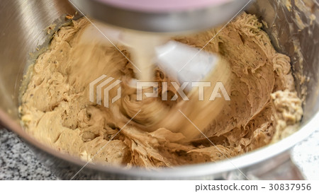 Butter and brown sugar spin in blender 30837956