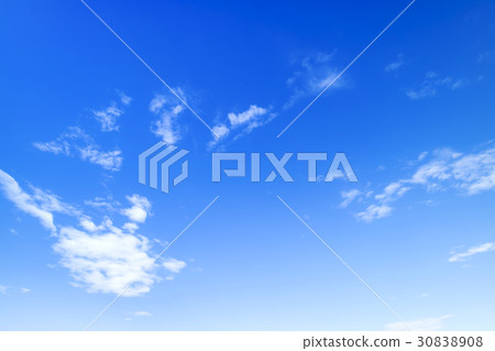 Blue sky sky cloud spring sky background background material April copy space 30838908