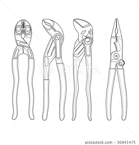 Locksmith tools icons 30841475
