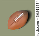 Rugby Ball. Vector illustration 30841834