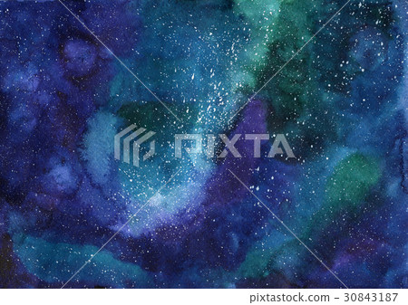 Watercolor galaxy Nebula Space image background Watercolor galaxy Nebula Space image background 30843187