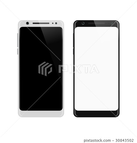Smartphone isolated on white background - Stock Illustration [30843502 ...
