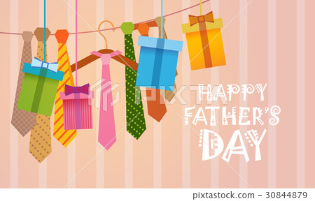 Happy Father Day Family Holiday, Necktie Greeting 30844879