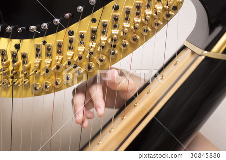 Hand playing the treble 30845880