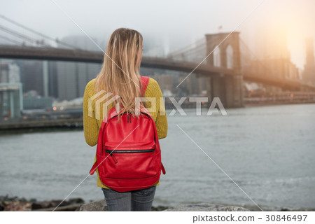 tourist woman traveling in New New York 30846497