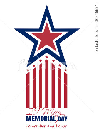 Memorial Day card 2017. 29 May. Remember and honor Memorial Day card 2017. 29 May. Remember and honor 30846654