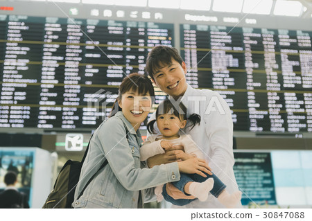 機場 國外旅遊 家庭 30847088