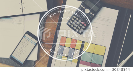 High Quality Brand Badge Banner Copy Space 30848544