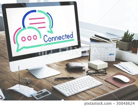 Connected Communication Connection Socialize Concept 30848624