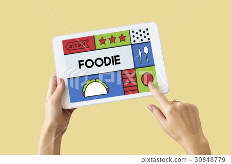 Cuisine Delicious Serving Foodie Illustration Cuisine Delicious Serving Foodie Illustration 30848779