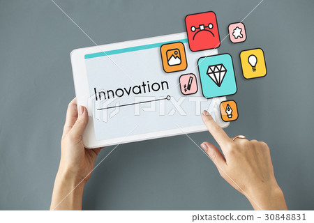 Design Innovation Simulation Icon Graphic Design Innovation Simulation Icon Graphic 30848831