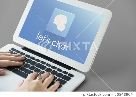 Let's Chat Conversation Message Communication Discussion Word 30848904
