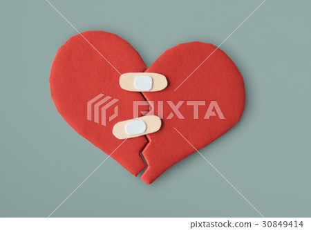 HeartBroken Bandage Cure Heal Paper Craft 30849414