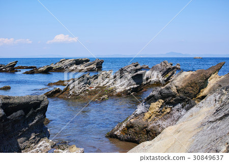 Miura海岸岩石風景風景 30849637