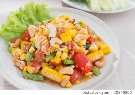 Spicy thai fruit salad, thai food Spicy thai fruit salad, thai food 30849800